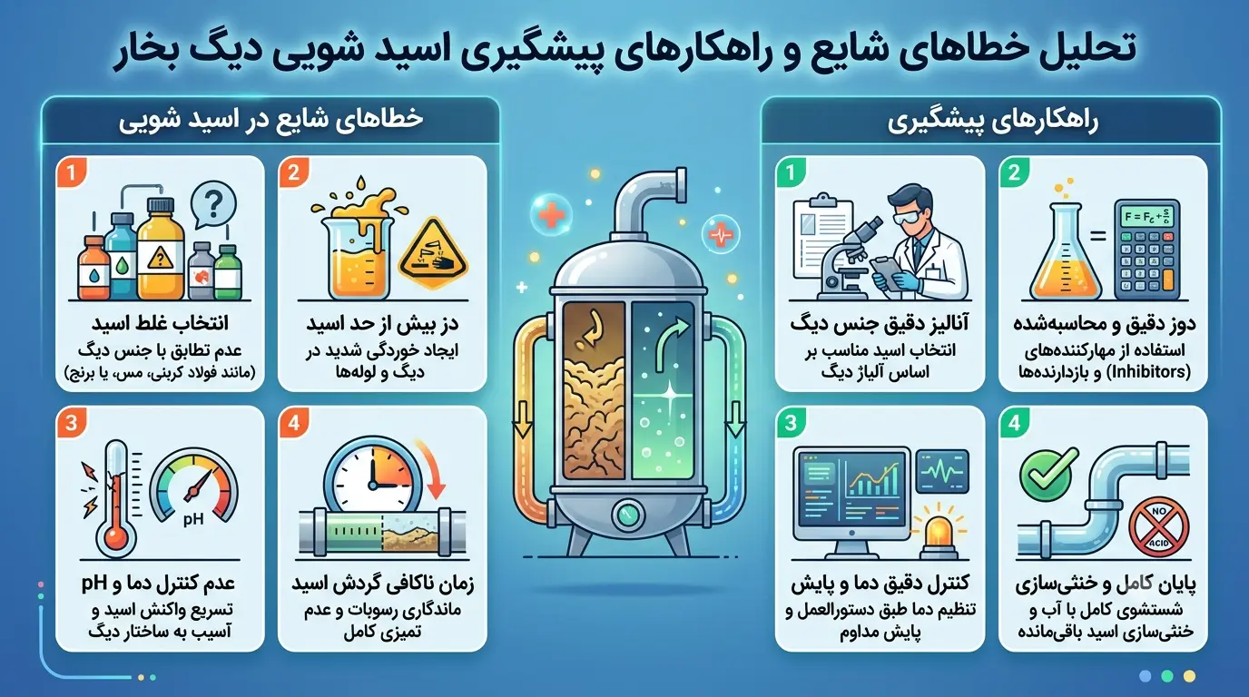 اسید شویی دیگ بخار