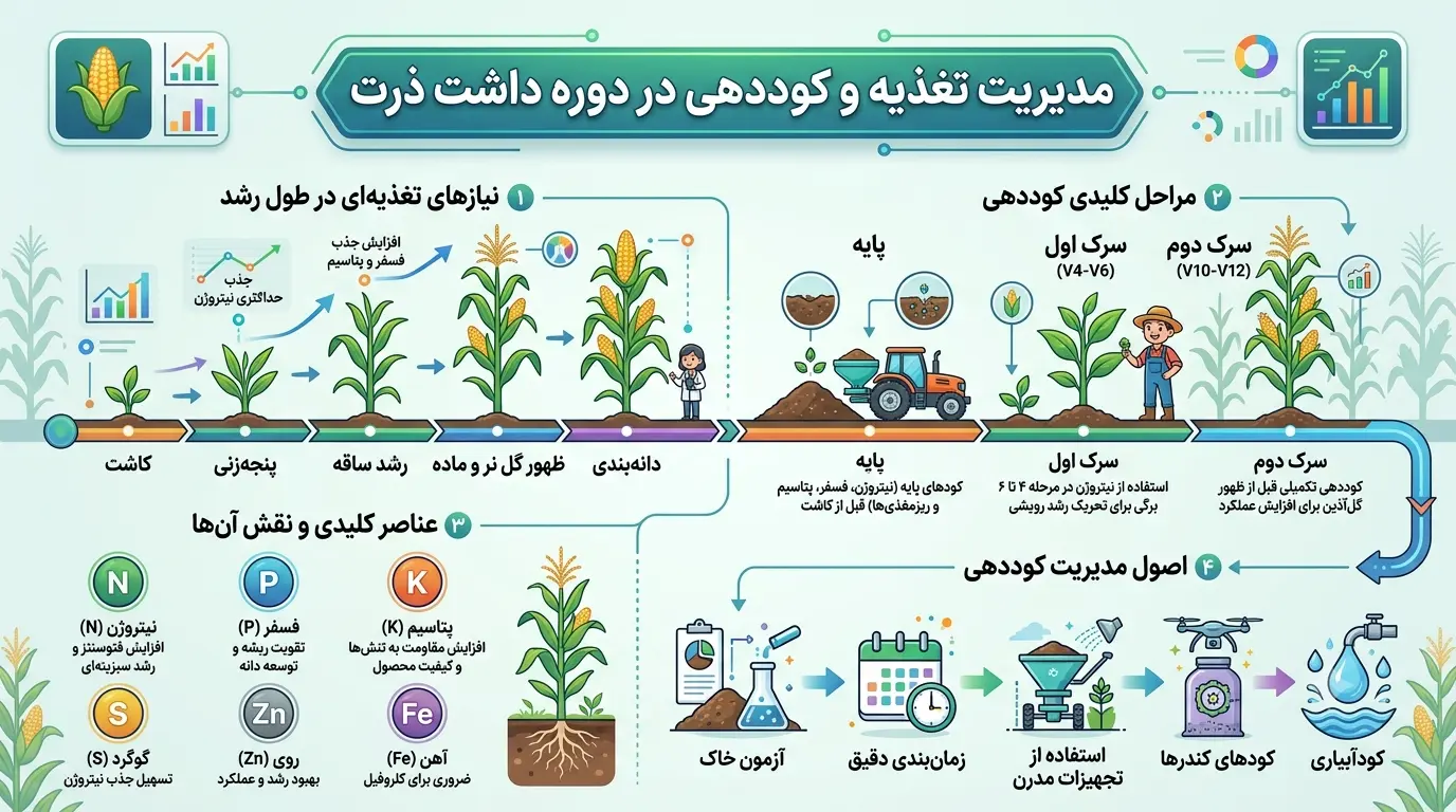 عوامل تاثیر گذار بر رشد ذرت