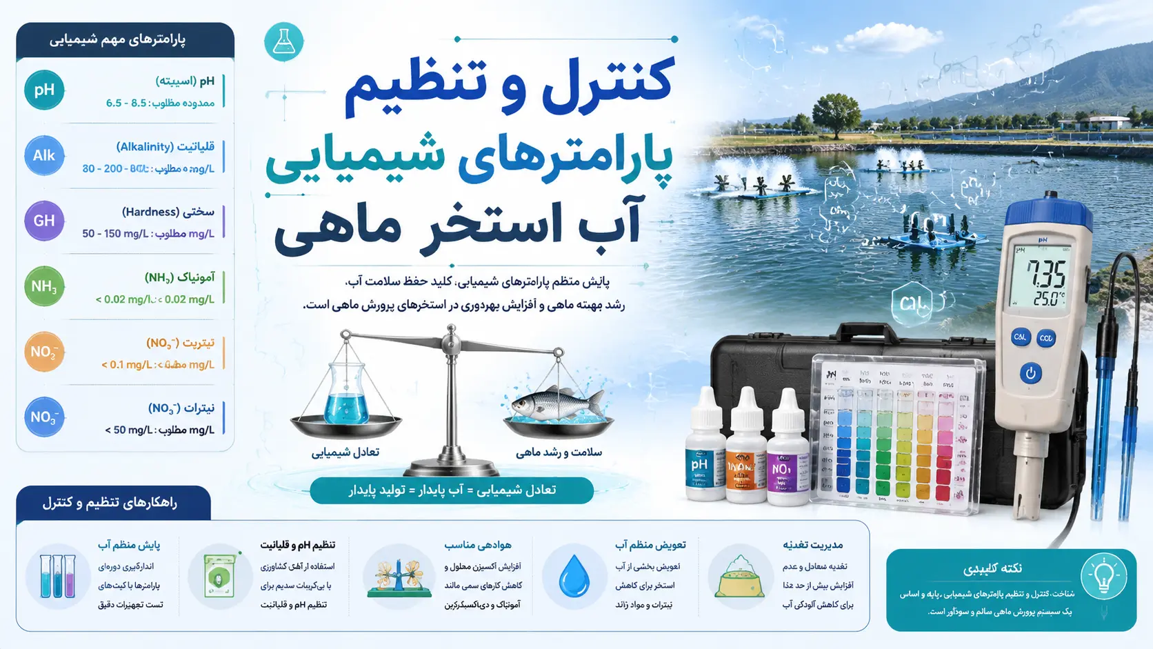 علت کدر شدن آب استخر پرورش ماهی